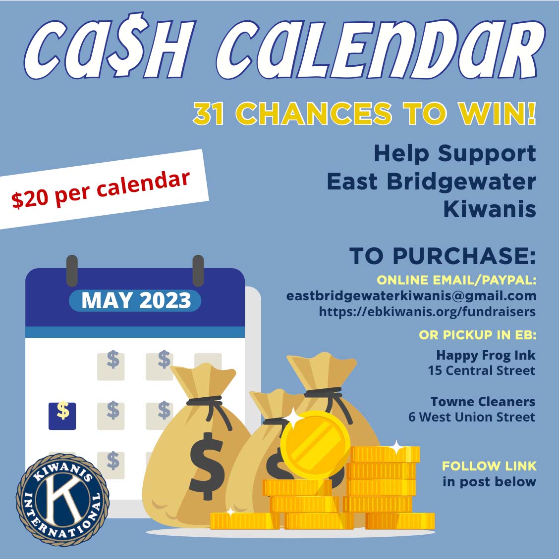 Fundraisers Kiwanis Club of East Bridgewater